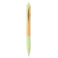 Bamboo &amp; wheatstraw pen, green