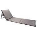 Foldable beach lounge chair, grey