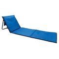 Foldable beach lounge chair, blue