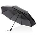21" manual open umbrella with tote bag, black