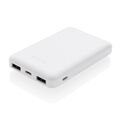 5.000 mAh wireless charging pocket powerbank, white
