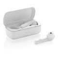Free Flow TWS earbuds in charging case, white