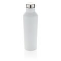 Modern vacuum stainless steel water bottle, white