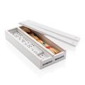 Deluxe mikado/domino in wooden box, white