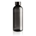 Leakproof water bottle with metallic lid, black