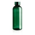 Leakproof water bottle with metallic lid, green