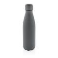 Solid color vacuum stainless steel bottle, grey