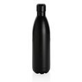 Solid color vacuum stainless steel bottle 1L, black