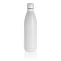Solid color vacuum stainless steel bottle 1L, white