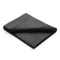 Fleece blanket in pouch, black