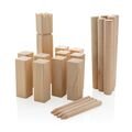 Wooden kubb set, brown