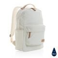 Impact AWARE™ 16 oz. recycled canvas backpack, white