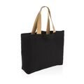 Impact AWARE™ recycled canvas large tote 240 gsm undyed, black