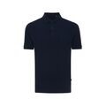 Iqoniq Yosemite recycled cotton pique polo, navy