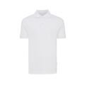 Iqoniq Yosemite recycled cotton pique polo, white