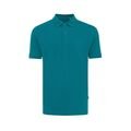Iqoniq Yosemite recycled cotton pique polo, verdigris