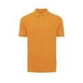 Iqoniq Yosemite recycled cotton pique polo, orange