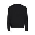 Iqoniq Kruger relaxed recycled cotton crew neck, black