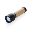 Lucid 1W RCS certified recycled plastic &amp; bamboo torch, black