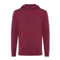 Iqoniq Jasper recycled cotton hoodie, burgundy