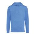 Iqoniq Torres recycled cotton hoodie undyed, heather blue