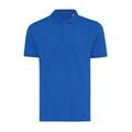 Iqoniq Yosemite recycled cotton pique polo, royal blue