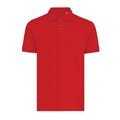 Iqoniq Yosemite recycled cotton pique polo, red