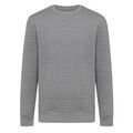 Iqoniq Etosha lightweight recycled cotton crew neck, light heather anthracite