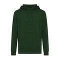 Iqoniq Rila lightweight recycled cotton hoodie, forest green
