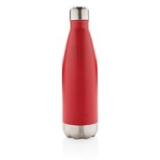 Vacuum insulated stainless steel bottle, red