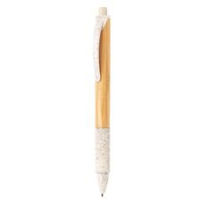 Bamboo &amp; wheatstraw pen, white