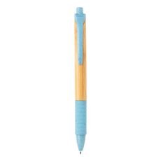 Bamboo &amp; wheatstraw pen, blue