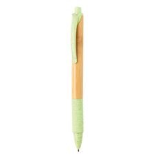 Bamboo &amp; wheatstraw pen, green