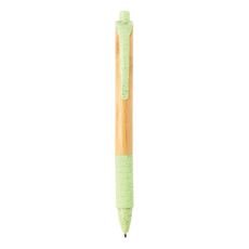 Bamboo &amp; wheatstraw pen, green
