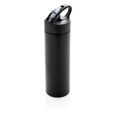 Sport bottle with straw, black