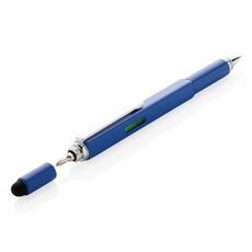 5-in-1 aluminium toolpen, blue