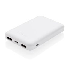 5.000 mAh wireless charging pocket powerbank, white