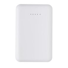 5.000 mAh wireless charging pocket powerbank, white