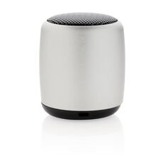 Mini aluminum wireless speaker, silver