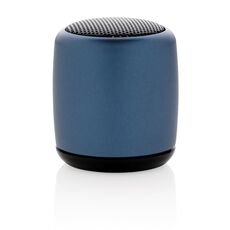Mini aluminum wireless speaker, blue