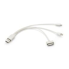 USB laidas TRIGO 3in1 („microUSB“, „iPhone4“ ir „iPhone 5“)