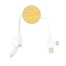 Ontario 6-in-1 retractable cable, white