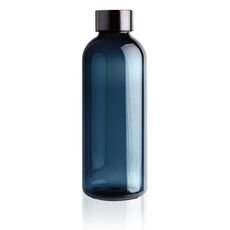 Leakproof water bottle with metallic lid, blue