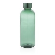 Leakproof water bottle with metallic lid, green
