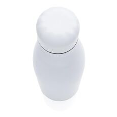 Solid color vacuum stainless steel bottle, white
