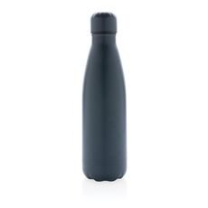 Solid color vacuum stainless steel bottle, blue
