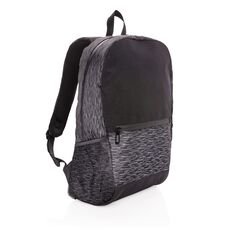 AWARE™ RPET Reflective laptop backpack, black