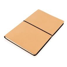 Modern deluxe softcover A5 notebook, brown
