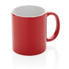 Ceramic classic mug, red