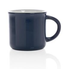 Vintage ceramic mug, navy